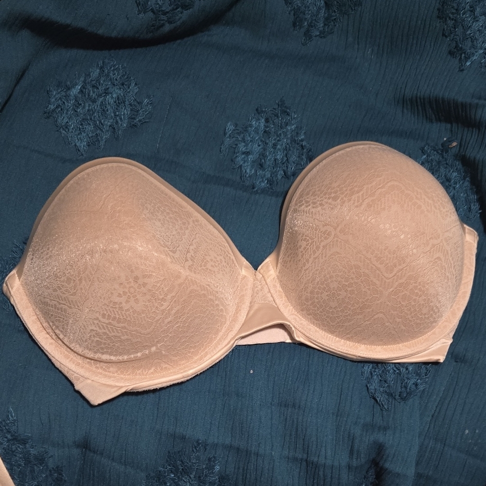 Strapless Nude Lace T-Shirt Bra - Women Intimates